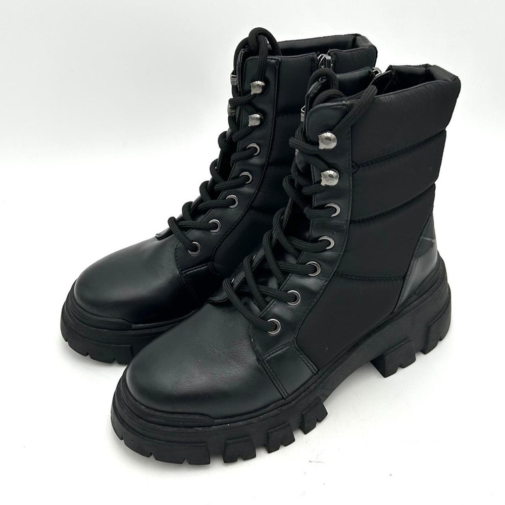 Marc Fisher Black Combat Boots